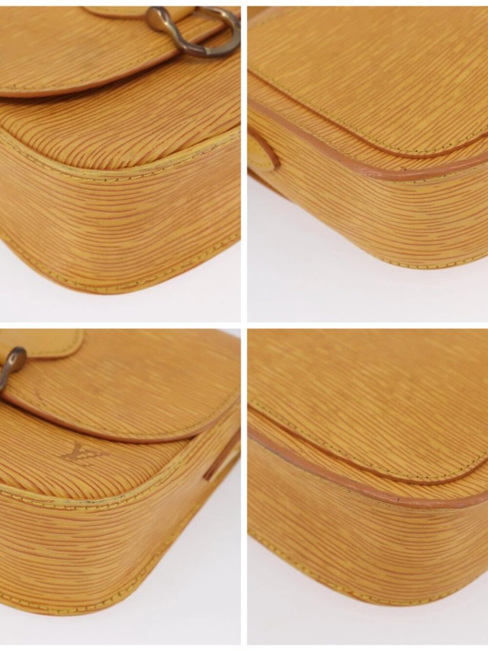 LOUIS VUITTON Epi Saint Cloud PM Shoulder Bag Yellow M52219 LV Auth LNZ331 - Picture 14 of 16